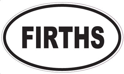 FIRTHS - Oval Sticker