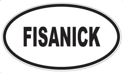 FISANICK - Oval Sticker