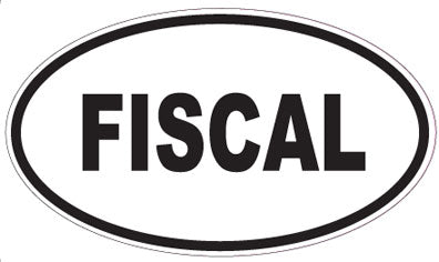 FISCAL - Oval Sticker