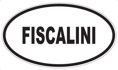 FISCALINI - Oval Sticker
