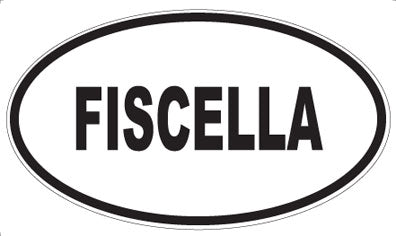 FISCELLA - Oval Sticker