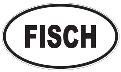 FISCH - Oval Sticker