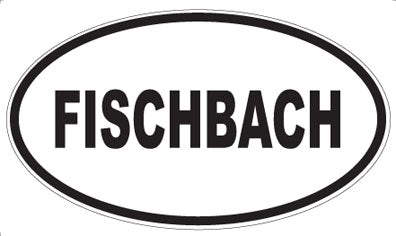 FISCHBACH - Oval Sticker