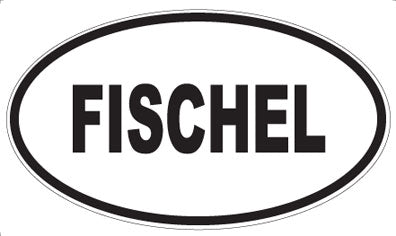 FISCHEL - Oval Sticker