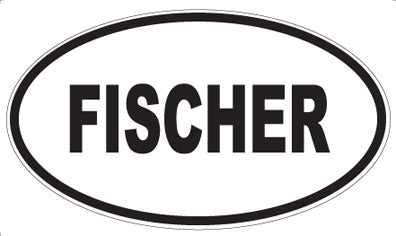 FISCHER - Oval Sticker