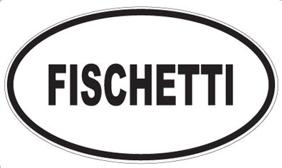 FISCHETTI - Oval Sticker