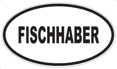 FISCHHABER - Oval Sticker