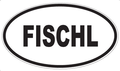 FISCHL - Oval Sticker