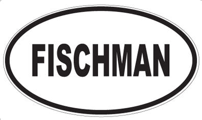 FISCHMAN - Oval Sticker