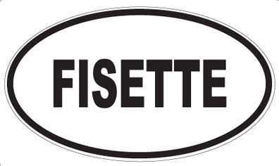 FISETTE - Oval Sticker
