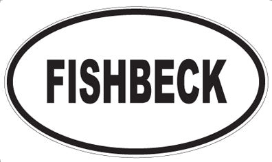 FISHBECK - Oval Sticker