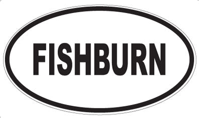 FISHBURN - Oval Magnet