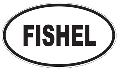 FISHEL - Oval Sticker