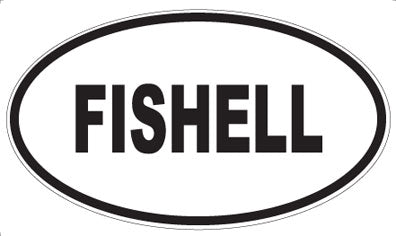 FISHELL - Oval Sticker