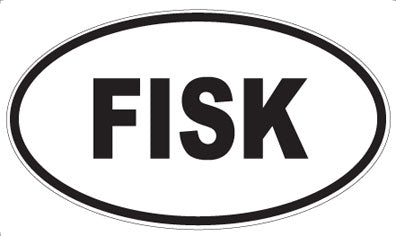 FISK - Oval Sticker