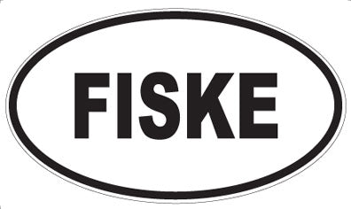 FISKE - Oval Magnet