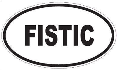 FISTIC - Oval Sticker