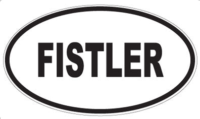 FISTLER - Oval Sticker