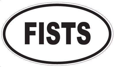 FISTS - Oval Magnet