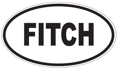 FITCH - Oval Sticker