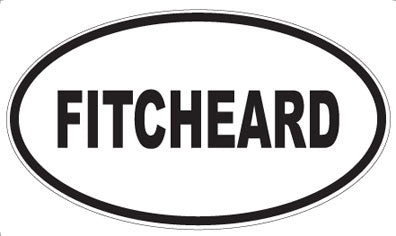 FITCHEARD - Oval Sticker