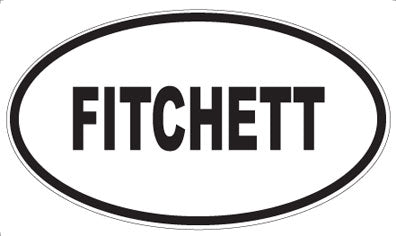 FITCHETT - Oval Magnet
