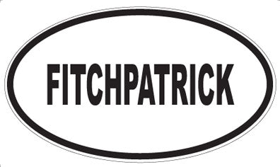 FITCHPATRICK - Oval Magnet