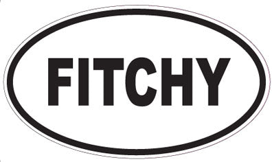 FITCHY - Oval Sticker