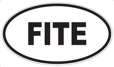 FITE - Oval Sticker