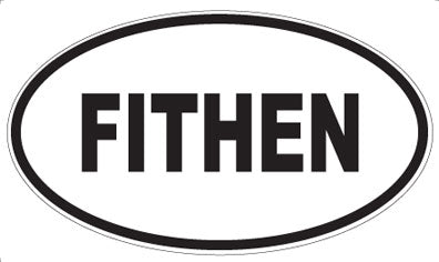 FITHEN - Oval Sticker