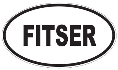 FITSER - Oval Sticker