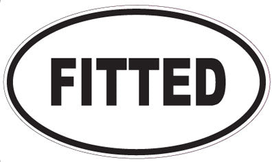 FITTED - Oval Sticker