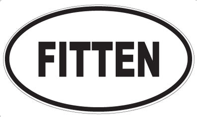 FITTEN - Oval Sticker