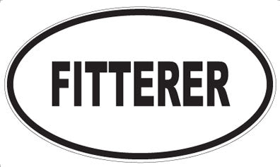 FITTERER - Oval Sticker