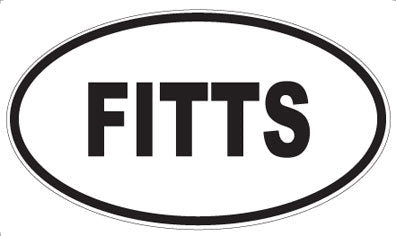 FITTS - Oval Sticker