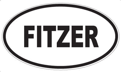 FITZER - Oval Sticker