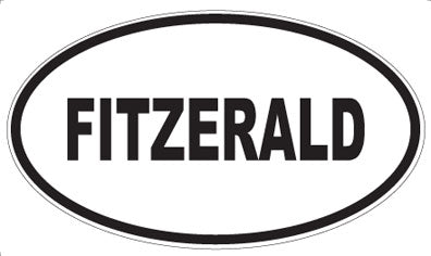 FITZERALD - Oval Sticker