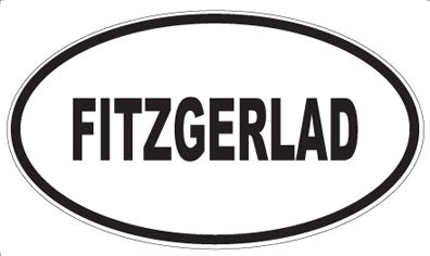 FITZGERLAD - Oval Magnet