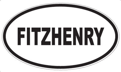 FITZHENRY - Oval Sticker