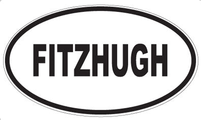 FITZHUGH - Oval Sticker