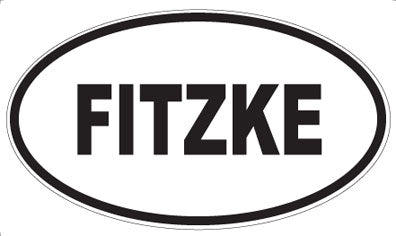 FITZKE - Oval Magnet