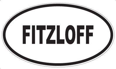 FITZLOFF - Oval Sticker