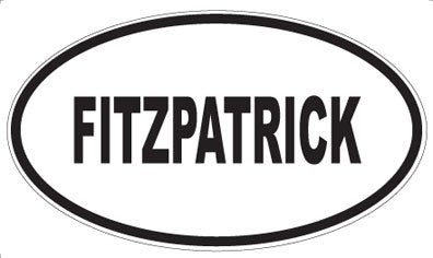 FITZPATRICK - Oval Sticker