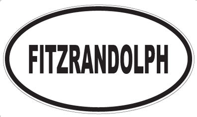FITZRANDOLPH - Oval Magnet