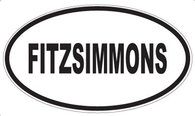 FITZSIMMONS - Oval Magnet