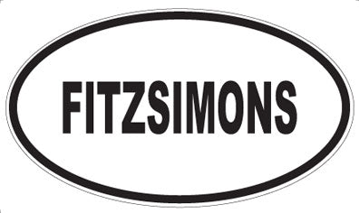 FITZSIMONS - Oval Magnet
