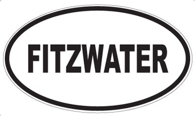 FITZWATER - Oval Sticker