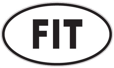 FIT - 3 Letter Initials Oval Magnet