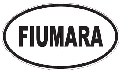 FIUMARA - Oval Sticker