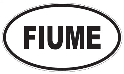 FIUME - Oval Sticker